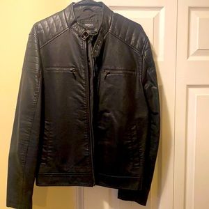 Men’s Black Leather “Usher” ((Large))